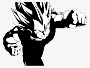 Dragon Ball Z Clipart Silhouette - Vegeta Vinyl Mural #430058