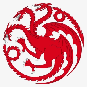 Png Black And White Library Game Of Thrones Dragon - Game Of Thrones: Shot Glass - Targaryen Sigil #430234