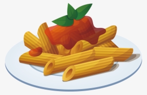 Picture Freeuse Library Italian Cuisine Pizza Tomato - Penne Pasta Vector #430262