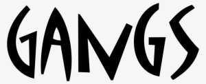 Gangs Logo - Gang Text Png #430794