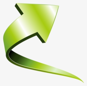 Transparent Curved Arrow Clipart - 3d Arrow Vector Png #430969