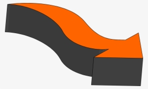 6232 Illustration Of A Curve Right 3d Arrow Pv - Arrow #431231