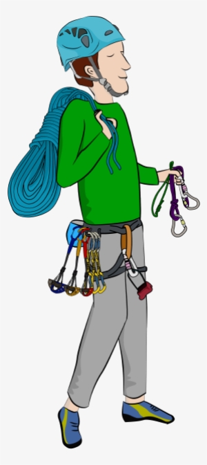 Trad Climbing Gear - Rock Climbing Gear Cartoon #431386