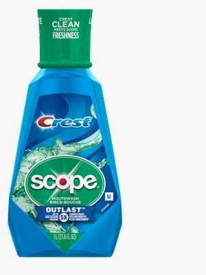 Crest Scope Outlast Peppermint Mouthwash - Crest Scope Mouthwash Classic #431886