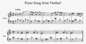 Piano Song From 'outlast' Sheet Music 1 Of - Naruto Saika Piano Sheet #431960