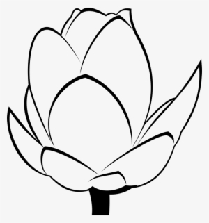 Flower & Leaf Stamps Stamptopia Clip Art Transparent - Black And White Rose Bloom Png #433322