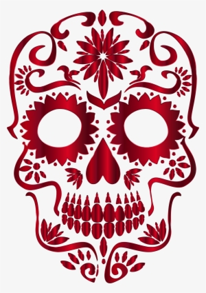 Skull Clipart Transparent Background - Sugar Skull Render #433326