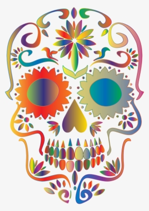 Sugar Skull Clipart Transparent Background - Sugar Skull No Background #433464