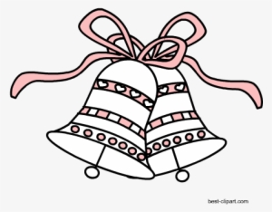 Free Wedding Bells Clipart In Png Format - Wedding Images In Line Art #433983