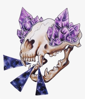 Catffeine Pop Art Skull - Skull Pop Art Png #434140