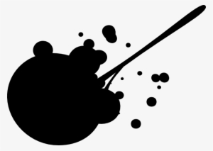 Black Paint Splat Png #434902
