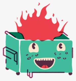 Jubilant Dumpster Fire - Dumpster Fire Clip Art #435010
