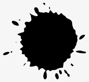 Splatter Clipart Black Paint - Clip Art #435012