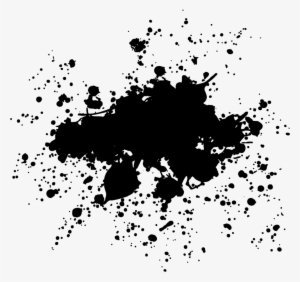 Black Paint Splatter Transparent Download - Blood Splatter #435438