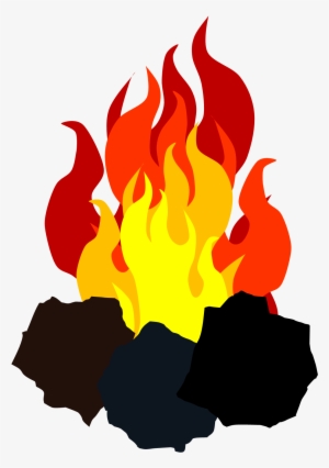 Caol Clipart On Fire - Coal Fire Vector #435474