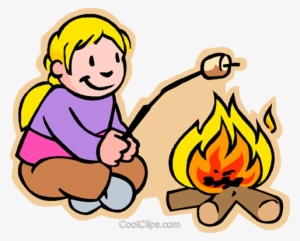 Picture Library Stock Marshmallow At Getdrawings Com - Clip Art Girl Camping #435475