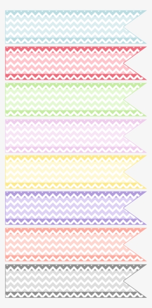 Free Chevron Stripe Ribbon Digital Collection - Free Digital Ribbon Png #435646