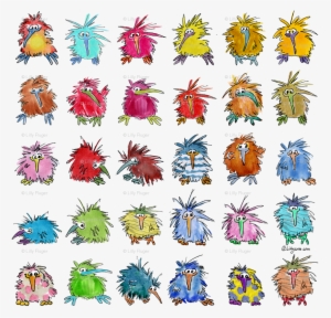 Cartoon Kiwi Birds New Zealand Fabric - Kiwi Bird Kawaii #435750