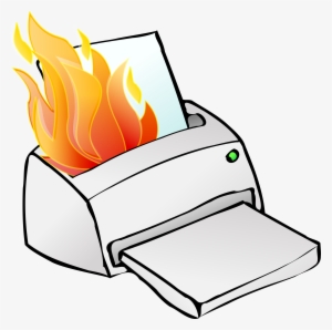 This Free Icons Png Design Of Printer On Fire #435981