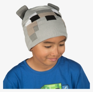 Kid Raging Png Clipart Freeuse Library - Minecraft Wolf Knit Hat #436140