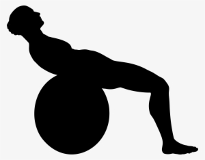 Fitness Vector Physical - Exercise Ball Silhouette #436542