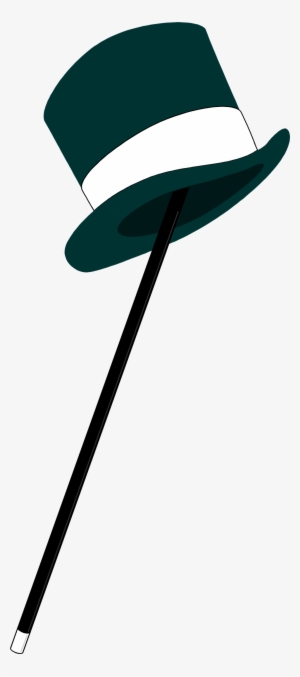 Cane Drawing Top Hat Clip Art Freeuse - Top Hat & Cane #436759