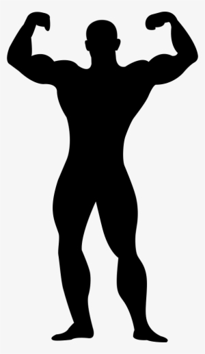 Muscular Man Flexing Silhouette Comments - My Man Vs Your Man #436913