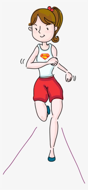 Running Greeting & Note Cards Jogging Marathon Cartoon - Runner Birthday Card #437424