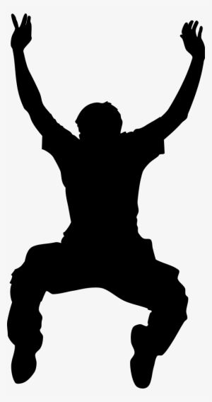 Boy Jumping Silhouette Png #437492