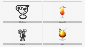 Tropical Drink On Various Operating Systems - Cartoon #437653