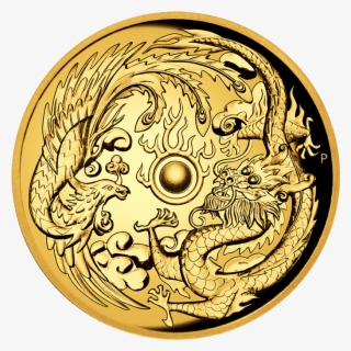 2017 2 Oz Australia Dragon & Phoenix - Dragon And Phoenix 2017 1oz High Relief Silver Proof #437676