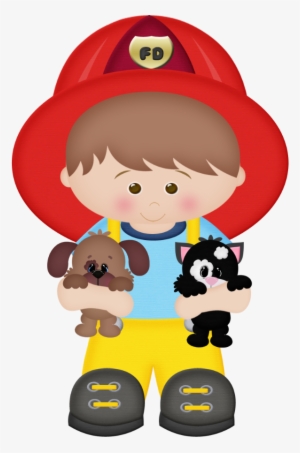 Danielle M Daniellemoraesfalcao Minus Com Profesiones - Firefighter Boy Clipart #438337