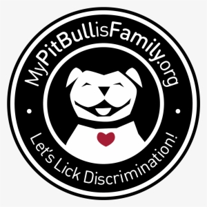 My Pit Bull Is Family Sticker Dog Round - City Of Albuquerque Eastside Animal Shelter #439294
