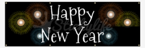 Happy New Year Vinyl Banner - Waldkaninchenkaninchen Karte #439834