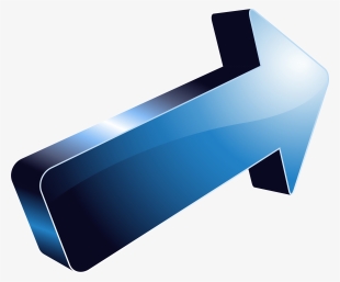 Arrow Clipart - Blue 3d Arrow Png #439996