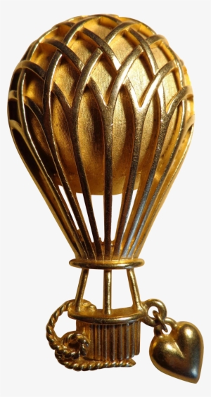 Vintage 1950s Trifari Figural Hot Air Balloon Brooch/pin - Balloon #4300064