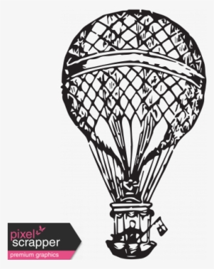 Vintage Balloon 4 Template - Hot Air Balloon #4300083
