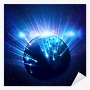 Planet Earth In The Bright Rays Of Light - Earth #4301386