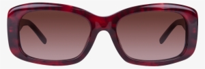 Lacoste L665s 615 Red Horn Rectangle Sunglasses - Plastic #4301930