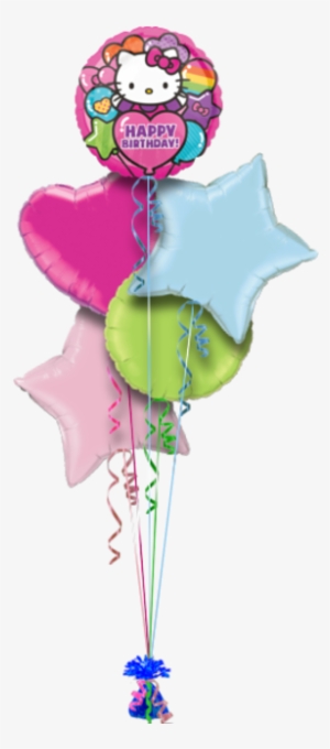 Hello Kitty Rainbow Happy Birthday Birthday Balloon - Hello Kitty Balloon - 18'' Foil (each) #4302283