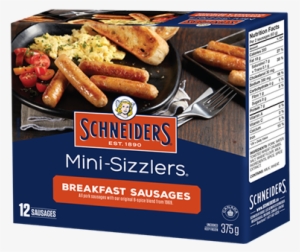 Mini Sizzlers Breakfast Sausages - Schneiders Breakfast Sausages Cooked #4302718