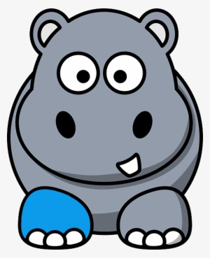 Harry The Hippo Goes To The Hospital - Cute Animals Cartoon Png #4303092