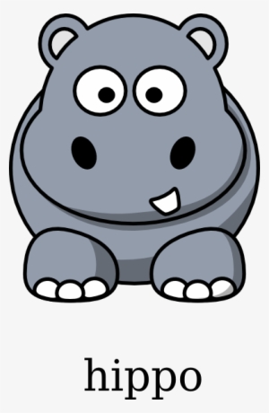 Cute Baby Hippo Clipart - Hippo Clipart #4303233