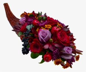 Jewel Tones Floral Cornucopia - Cornucopia #4303252