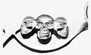 Flames & Skulls Side Mirrors - Skull #4303416