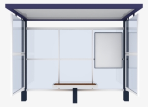 Cad And Bim Object - Bus Stop Shelter Png #4303846