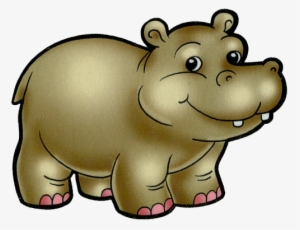 Cartoon Filii Clipart - Cartoon Animals Hippo #4304202