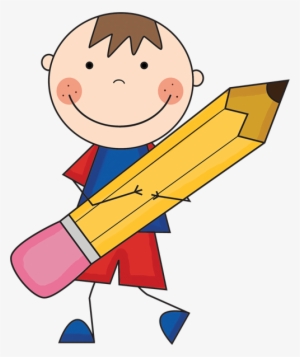 Boy With Pencil Clipart #4304208