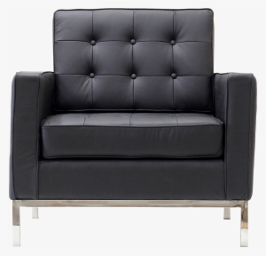 Black Armchair Png Image - Black Leather Sofa Chair #4304354