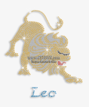 Shimmery Leo Zodiac Iron-on Rhinestone Transfer - Creative Arts #4304632